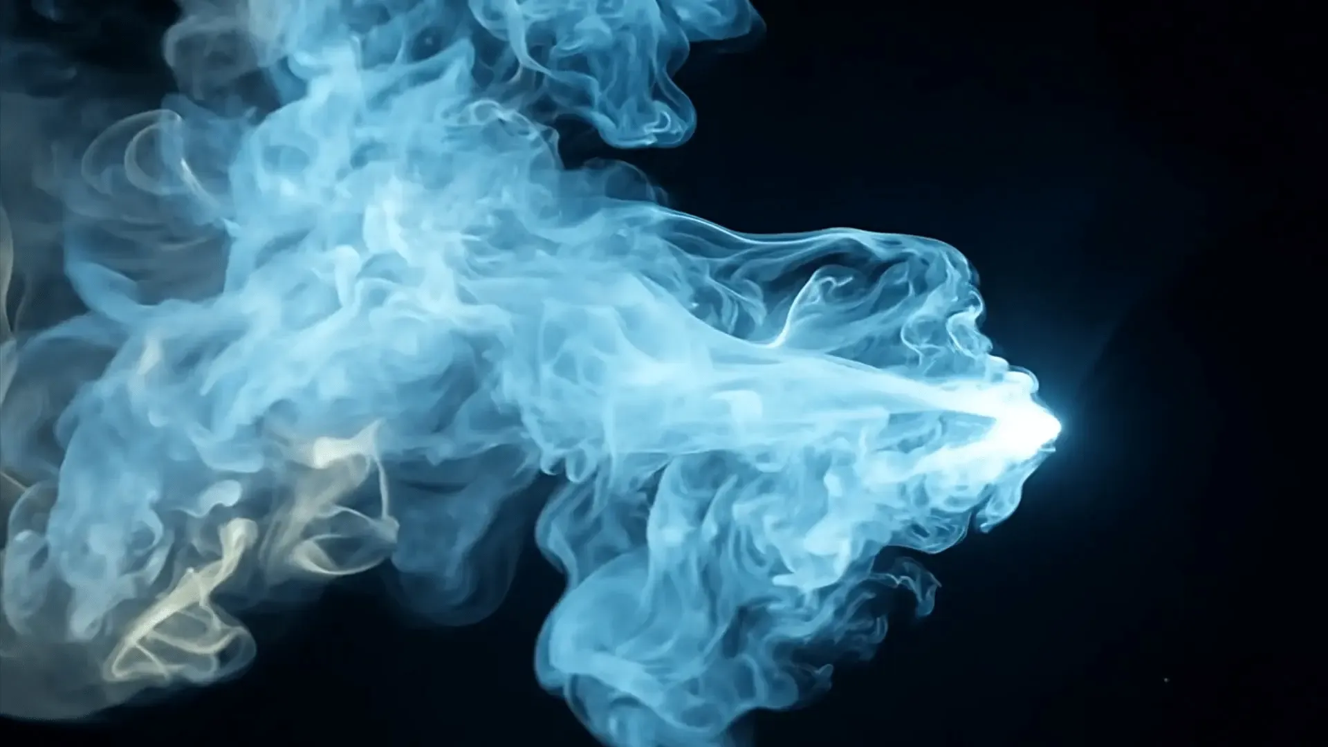 Blue Smoke Animation Overlay for Cinematic Effects